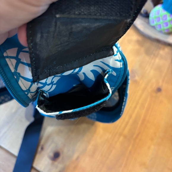 The Kamo womens pineapple crossbody sling backpack blue - Picture 9 of 10